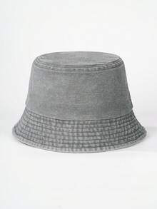 1pc Unisex Solid Color Plain Bucket Hat, Sun Protection, Breathable, New Versatile Style, Suitable For Outdoor Leisure And Sunshade Wear - Bucket Hat - View 20