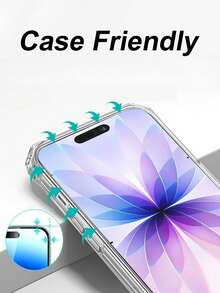 5pcs High Definition Transparent Tempered Glass Screen Protector, Compatible With IPhone 18Promax/18Pro/17 Pro Max/17/16/15/14/13/12/11 Pro Max/Air/X/XS/XR/Mini/7/8/14 Plus, Also Compatible With IPhone 14/15/16 Pro Max Screen Protector, Phone Accessories, Compatible With Phone Cases - Clear - View 7