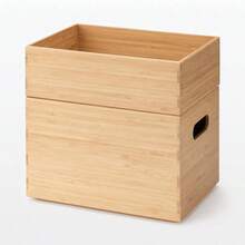 重なる竹材長方形ボックス 収納用品 ハーフ 小 幅26×奥行18. 5×高さ8. 5cm 12047261 衣装ケース 収納ケース 収納ボックス - ボックス 小 - チェックする 9
