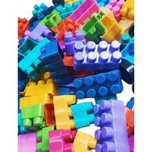 Brinquedo Interativo 100 Multiblocos Infantil Monta Monta Colorido - 100 Peças - Visão 1