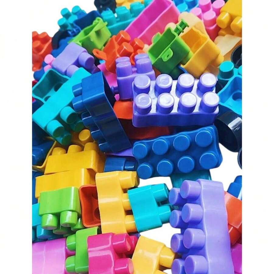 Brinquedo Interativo 100 Multiblocos Infantil Monta Monta Colorido - 100 Peças - Visão 1