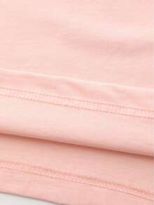 Rosa  Mädchen Kurzarmshirt mit zwinkerndem Hello Kitty Print, bunte "Hello Kitty" Schrift, lässiges Rundhals T-Shirt - Pink - Übersicht 10