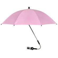 360° Rotatable UPF 50+ Stroller Sun Umbrella With Flexible Arm Clip Handle, Essential Summer Sun Protection Umbrella For Strollers, Bicycles, Wheelchairs, Beach Umbrella Suitable For Camping, Fishing, Outdoor Chairs - A - View 12