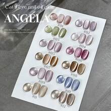 MIANEL GEL 10ml Esmalte em Gel para Unhas Angela Cat Eye Summer Blue 2026, Efeito Brilhante de Contas de Vidro Branco Cristal Jade Clareador, Série Multicolorida, para Salão de Unhas e Uso Doméstico DIY - Multicolorido - Visão 16