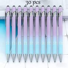 Personalized Custom Gradient 2-In-1 Retractable Ballpoint Pen With Stylus Tip, Metal Stylus, 1.0mm Black Ink, Suitable For Office And School Supplies - Sets - View 4