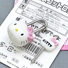 SANRIO 1pc Kitty Cartoon Small Padlock For Luggage, Dorm Cabinet, Diary, Backpack, Cute Doll Creative Girl Style Drawer Lock - One Size - View 5