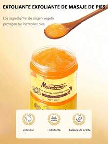 5pcs Crema exfoliante y de masaje a base de hierbas para el cuidado de los pies, que contiene extractos naturales como la miel; este exfoliante es ideal para el cuidado de los pies. Su textura con partículas finas limpia y exfolia eficazmente, previniendo los problemas cutáneos en los pies. - 5 piezas - Ver 5