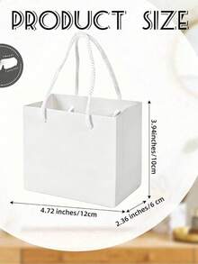 10pcs Gold Mini Gift Bags, Gift Card Paper Bags, Bulk Extra Small Paper Party Favor Boxes, Suitable For Mother's Day, Wedding, Baby Shower, Birthday Packaging Supplies, 4.7 X 3.9 X 2.3 Inches - Gold - View 2
