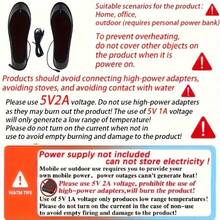 1 Pasang Sol Dalam Elektrik Pemanas yang Menutupi Seluruh Kaki, Desain Colokan USB, Pas Nyaman, Perlindungan Terhadap Panas Berlebih - Hitam - View 6