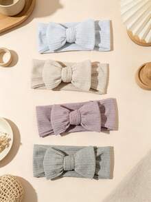 5pcs Multi-Color Baby Headbands, Soft & Elastic, Breathable, Suitable For All Seasons, Perfect Gift, Ideal For Photo Shoots - Multicolor - View 10