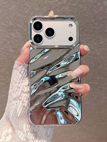 2件組 [金色+銀色] 3D波浪紋手機殼 適用於 iPhone 17 Pro Max/17 Pro/17 Air/17/16 Pro Max/16/16 Pro/16 Plus/15/15 Pro Max/15 Pro/15 Plus/11/12/13/14 Pro Max/11 Pro/11 Pro Max/12 Pro/12 Pro Max/13 Pro/13 Pro Max/14 Pro/14 Pro Max/14 Plus 軟殼 極簡創意 - 2個套裝[金色+銀色] - 查看 4
