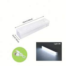 1pc Upgraded 3-Color USB Rechargeable Motion Sensor Night Light, Warm White/Cool White/3-Color, Suitable For Bedroom, Kitchen, Closet, Stairs, Hallway And Cabinet - Cabinet Light - View 14