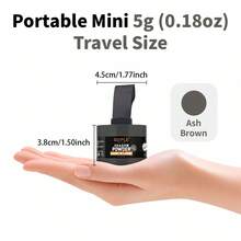 GOIPLE 0.18oz/5g Hairline Powder Waterproof Instant Coverage For Bald Spots, Forehead, Filling Sparse Areas, Hairline Shadow Powder, Includes Mini Mirror, Sponge Puff - Gold - View 26