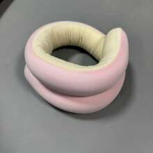 1 Pc Bendable Spiral Memory Foam Neck Pillow, Soft For Home And Travel Use - Multicolor - View 7