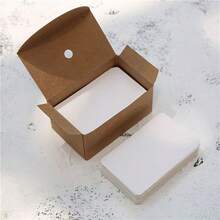 50/100/300pcs Blank White Cardstock Small Cards - Word Cards/Bookmarks/Message Cards/Flashcards/Postcards - Minimalist Cards - View 6