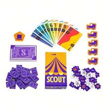 Circus Talent Scout Bilingual English-Chinese Board Game Cards, Multiplayer Party Fun Talent Scout Punishment Cards - Multicolor - View 2