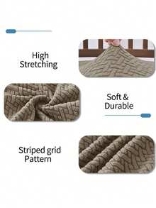 New Anti-Slip Chair Cover, Soft Plaid Pattern, Elastic Chair Cover, Suitable For Office Desk And Home Chairs, Beautiful High Elasticity Soft, Can Replace Old Surface, Protect Chairs, Home Decor Beautiful, Vintage Chair Cover, Halloween Home Decor, - New Model - View 6