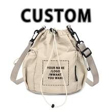 Custom Nylon Casual Crossbody Bag For Women, Fashionable Drawstring Bucket Bag, Versatile Phone Pouch For Outings, Functional Drawstring Bucket Bag - Multicolor - View 11
