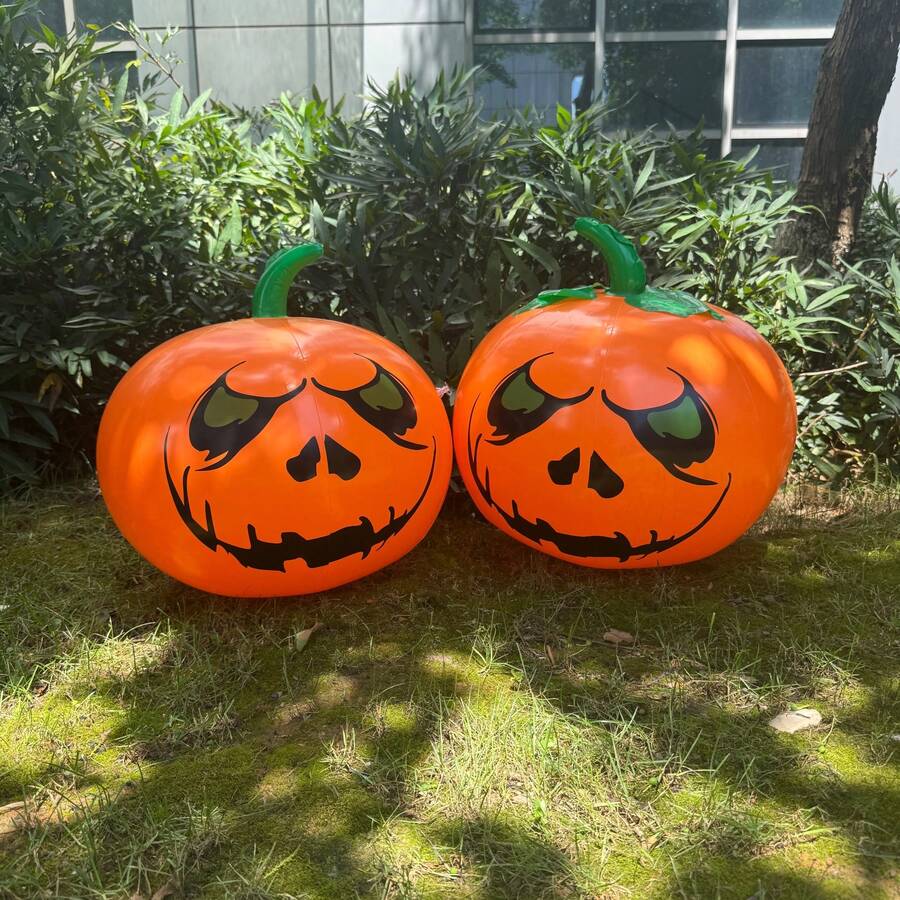 Tiup Besar Berbentuk Hantu Jahat, Dekorasi Halloween Tiup PVC Besar, Dekorasi Halaman Tiup Wajah Tengkorak Menakutkan untuk Pesta Halloween di Luar Ruangan, Taman, dan Halaman Rumput - MultiWarna - View 1