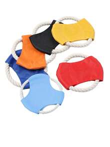 Customized Pet With Pet Name, Thick Material For Dog Teeth, Rope Handle For Tug-Of-War, Suitable For All Dogs And Cats, Outdoor Throwing Training, Chewing And Interactive Play, Practical Pet Toy Gift For Pet Owners On Birthdays And Holidays, Pet Dog Training Outdoor Sports Toy - Multicolor - View 7