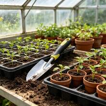 重型園藝鏟與手耙套組，2件組，配有柔軟防滑人體工學手柄，耐用金屬合金鏟頭與塑料結構，移植、除草、挖掘、土壤耕作、種植必備園藝工具 - 園藝工具 - 查看 4