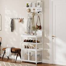 Storage Benches - White - View 3