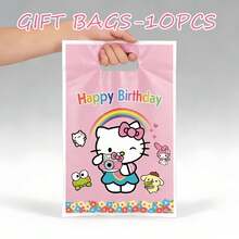 SANRIO 10pcs 30pcs 50pcs KT Cat Gift Packaging Bags, Gift Wrapping Bags For Birthday, Wedding, Party Decoration, Random Style Sent, Gift Packaging Bags For Family And Friends, Perfect Packaging Bags Worth Owning - A - View 2