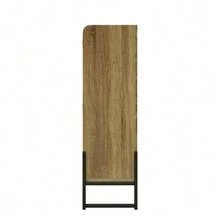 Shoe Cabinet With 4 Doors, Adjustable Shoe Rack, Narrow, Narrow Shoe Cabinet, Shoe Rack Shoe Tipper, Hallway. - 自然色 - 查看 11