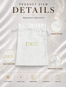 Dior 銀色亮片網紗髮圈 10cm，細亮片網紗搭配銀箔 Logo，高彈性不拉扯，適合日常髮型、派對造型與禮品 - 銀色 - 查看 7
