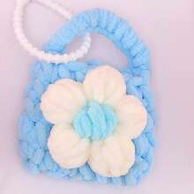 Knitted Plush Coin Purse, Cute Mini, Earphone Protective Case - Multicolor - View 7