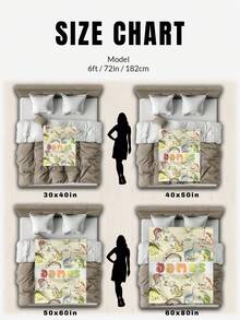 1pc Customized Name Blanket, Suitable For Bed, Living Room, Sofa, Outdoor, Beach, Camping, Pets And More Occasions, Personalized Family/Pet/Couple Text Printed Bedding Blanket, Personalized Christmas Gift, Family Gift, Birthday Gift, Gift For Friends, Gift For Her, Gift For Son/Daughter - Style 3 - View 8