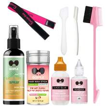 Goiple Lace Wig Installation Kit, Invisible Adhesive And Waterproof, Secure, Includes Hair Dye Spray, Wig Glue And Adhesive Remover, Hair Wax Stick, Applicator, Razor, Edge Brush, Elastic Band, Suitable For Lace Frontal, Lace Wig, Synthetic Wig, Halloween - Lace Wig Tool Set - View 13