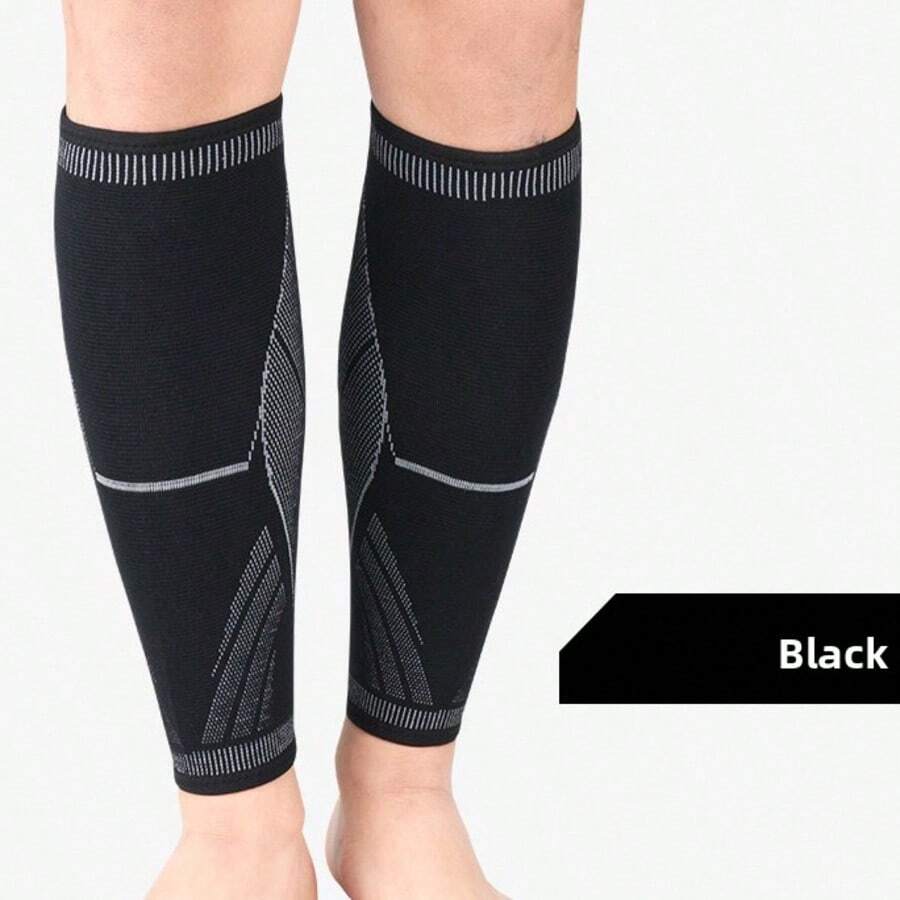 Knitted Compression Calf Sleeves For Men And Women, Breathable Pressure Leg Guards For Running, Basketball, Hiking And Sports - Multicolor - View 1
