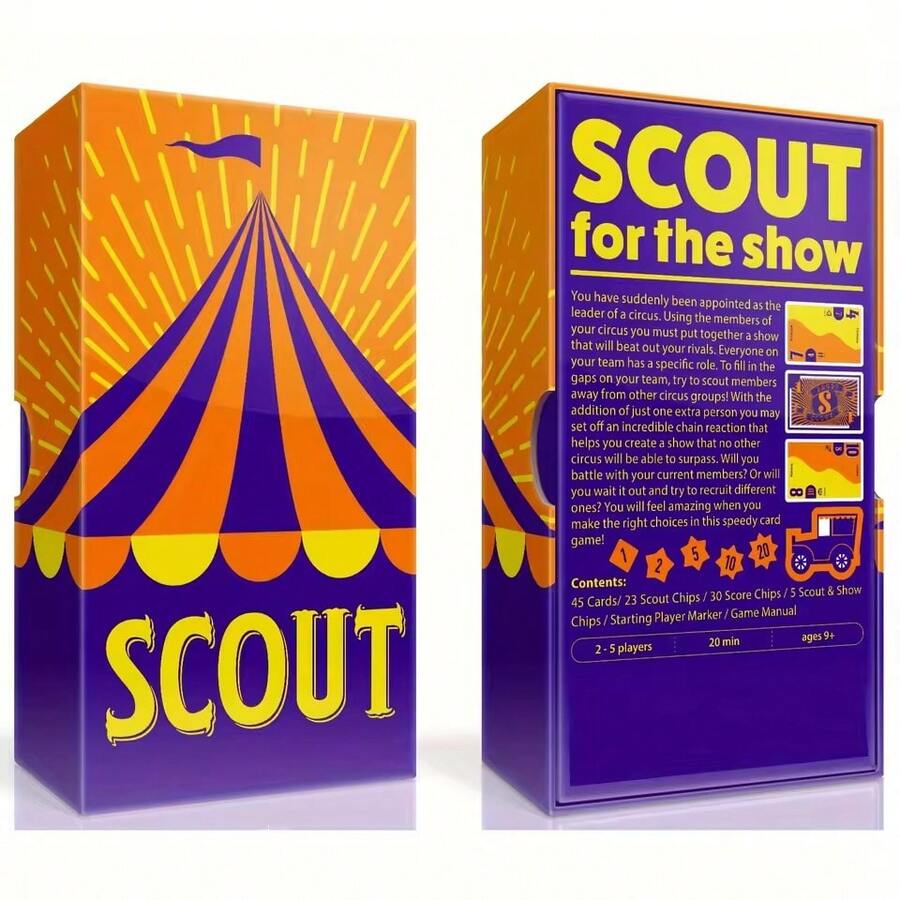 Circus Talent Scout Bilingual English-Chinese Board Game Cards, Multiplayer Party Fun Talent Scout Punishment Cards - Multicolor - View 1