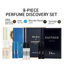 CHANEL Men's Mini Cologne Set Travel Size Spray Samples Luxury (4 Vials) | Dior Sauvage EDT 1ml, Bleu De   L'EXCLUSIF Parfum 1.5ml,Eros EDT 1ml, Devotion D&G EDP Intense  1.5ml - 入門試香組合 - 查看 9