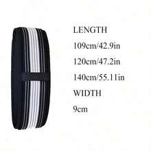 Polyester Waist Belt, Suitable For Pelvis And Lumbar Support, Adjustable Hip Support Brace, Unisex, Suitable For Fitness, Yoga, Body Shaping, Protecting Hips And Waist - Black - View 3