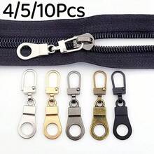 4/5/10pcs Small Hole Zipper Puller Instant Zipper Repair Kit, Universal Zipper Slider Head Replacement Accessories For Bags, Down Jackets, Purses, Clothes, Shoes - Multicolor - View 13