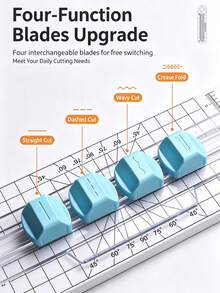 1pc 4-In-1 Paper Trimmer, Paper Cutting Tool, Photo/Paper Cutting Tool, Multi-Function Paper Cutter, Wave Line Cutting, Suitable For Crafts, Back To School Supplies And School Supplies. - As Shown In the Figure - View 4