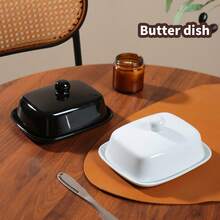 Ceramic Butter Dish With Lid, Keeps And Fresh, Durable Butter Tray For Daily Home Use, Dishwasher And Refrigerator , Kitchen Home Gift - View 13