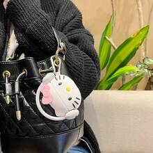 [Authorized]1PC Sanrio Hello Kitty Cartoon Headset Case, Compatible With 1/2/3/4/Pro/Pro2/Pro3 Wireless Bluetooth Earbuds, Bow Hello Kitty Apple Earphone Protective Cover - Multicolor - View 6