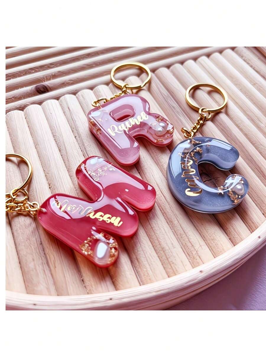 DIY Jewelry Making Silicone Letter Molds, 26 English Alphabet Epoxy Resin Molds, Suitable For DIY Keychains, Pendants, Earrings, Jewelry, Home Decor - Multicolor - View 1