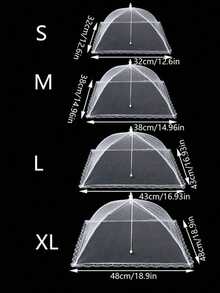 1pc White Foldable Mesh Food Cover, Multi-Functional Kitchen Dining Table Anti-Mosquito Food Cover, Home Pop-Up Dust-Proof Food Cover, Suitable For Outdoor Gatherings, Picnics And Barbecues, Can Protect Food From Insects And Debris, Prevent Flies And Mosquitoes From Approaching Food, Suitable For Kitchen, Dining Table And Outdoor Picnics - Multicolor - View 14