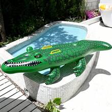 Crocodile Inflatable Float Ride, Large Inflatable Crocodile Riding Toy, Adult Water Floating Paddle Board, Suitable For Water Park Swimming - A - View 4