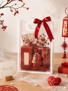 20pcs/10pcs/5pcs Transparent PVC Gift Bags (Ribbon Not Included), Tote Bags, Suitable For Birthday, Wedding, Valentine's Day, Graduation Ceremony And Other Occasions, Transparent Plastic Gift Bags, Large Capacity Cosmetic Storage Bags - Transparent - View 7