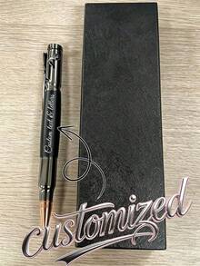 1 Set/2 Sets/5 Sets Personalized Business Office Signature Pen Gift Box, Metal Gel Pen, Customized Signature Pen, Suitable As Business Gift, Advertising Gift, Can Be Given To Family, Friends, Teachers, Classmates, Colleagues, Leaders, Relatives - Multicolor - View 2