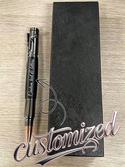 1 Set/2 Sets/5 Sets Personalized Business Office Signature Pen Gift Box, Metal Gel Pen, Customized Signature Pen, Suitable As Business Gift, Advertising Gift, Can Be Given To Family, Friends, Teachers, Classmates, Colleagues, Leaders, Relatives