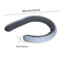 1 Pc Bendable Spiral Memory Foam Neck Pillow, Soft For Home And Travel Use - Multicolor - View 3