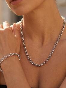 1 Meter Stainless Steel 18K Gold-Plated 2/2.5/3mm Breloque Round Pearl Chain Necklace Bracelet DIY Jewelry Making Supplies - Chain - View 4