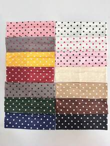 1/3/5/7pcs Polka Dot Headbands, Women's Wide Elastic Headband, Non-Slip Soft Elastic Hair Tie, Suitable For Summer Yoga, Fitness, Sports, Daily Wear, Fashion Hair Accessory, Also Suitable For Holidays, Travel, Festivals, Birthdays And Other Occasions - Multicolor - View 10