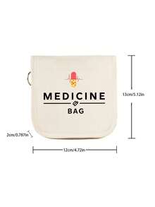 便攜式袋，附可愛卡通圖案與「MEDICINE」文字，輕量旅行急救包，戶外旅行袋；適用於戶外、露營、學校、旅行與日常使用；旅行與居家醫療用品必備；適合作為開學禮物、派對小禮、教師禮物，以及送給醫生與護士的獨特禮物，健康意識強者與頻繁旅行者的必備品，開學季必備單品 - 彩色 - 查看 11